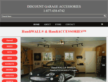 Tablet Screenshot of discountgarageaccessories.com